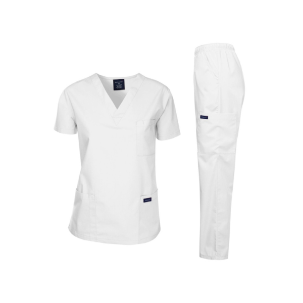 Uniforme Unisex (Hombre/Mujer) M-KB Blanco